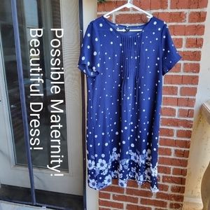 💛💜💚 Possible Maternity Dress! Has Extra Tummy Space. L